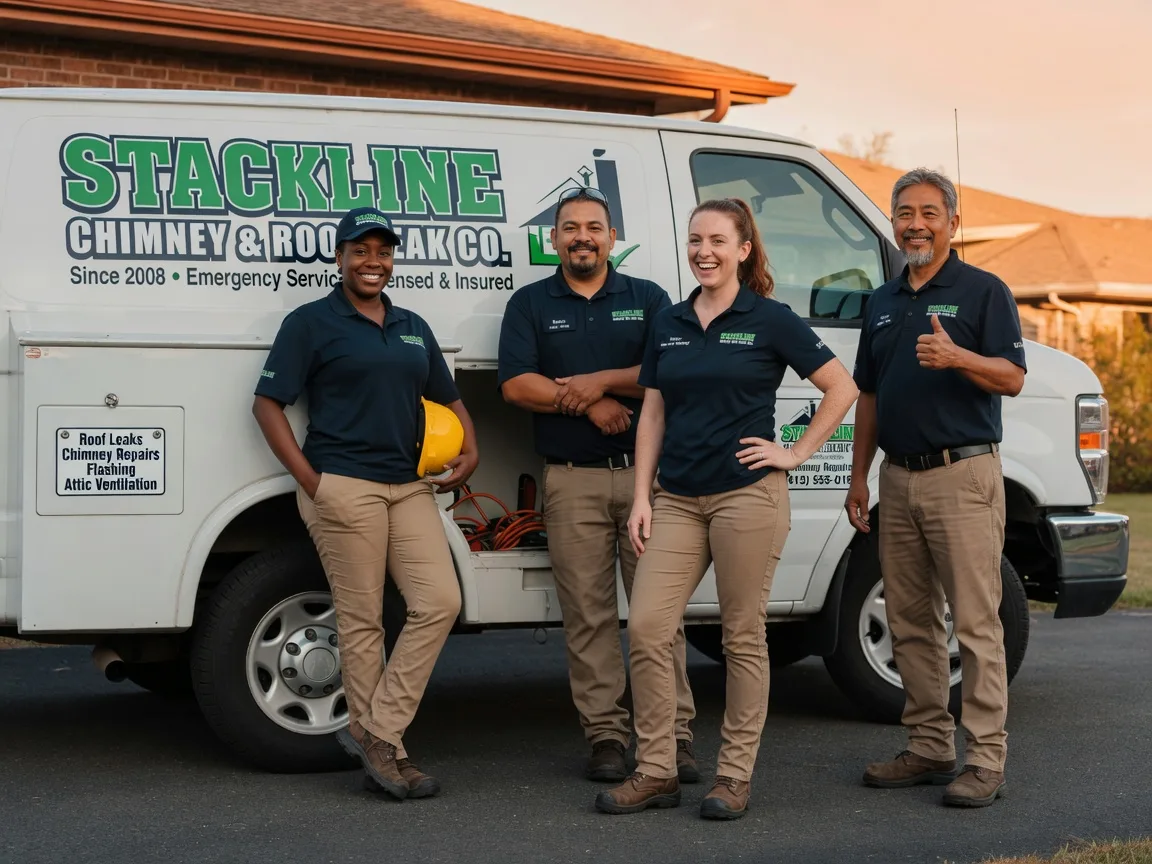 Chimney flashing repair company in Roper, NC